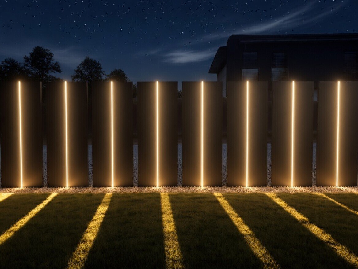 Ścianka Alubond LED nocna